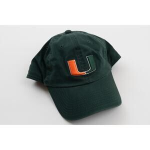 Miami Hurricanes Hat Top of the World Fitted Cap Size Large NCAA The U Green